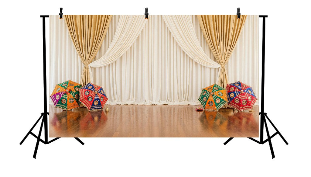 TRADITIONAL UMBRELLA DECOR - PRINTED BACKDROP