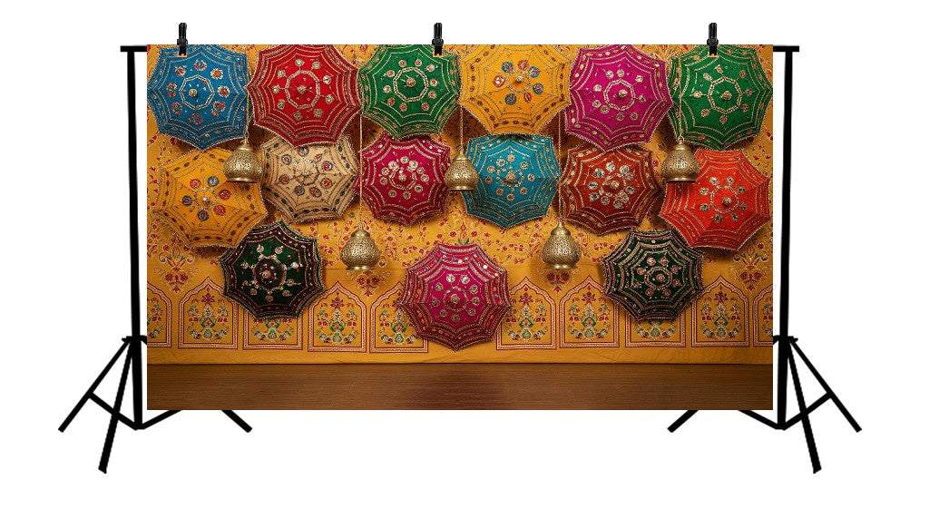 TRADITIONAL UMBRELLA DECOR - PRINTED BACKDROP