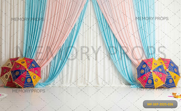 PASTEL WEDDING DECOR - PRINTED BACKDROP