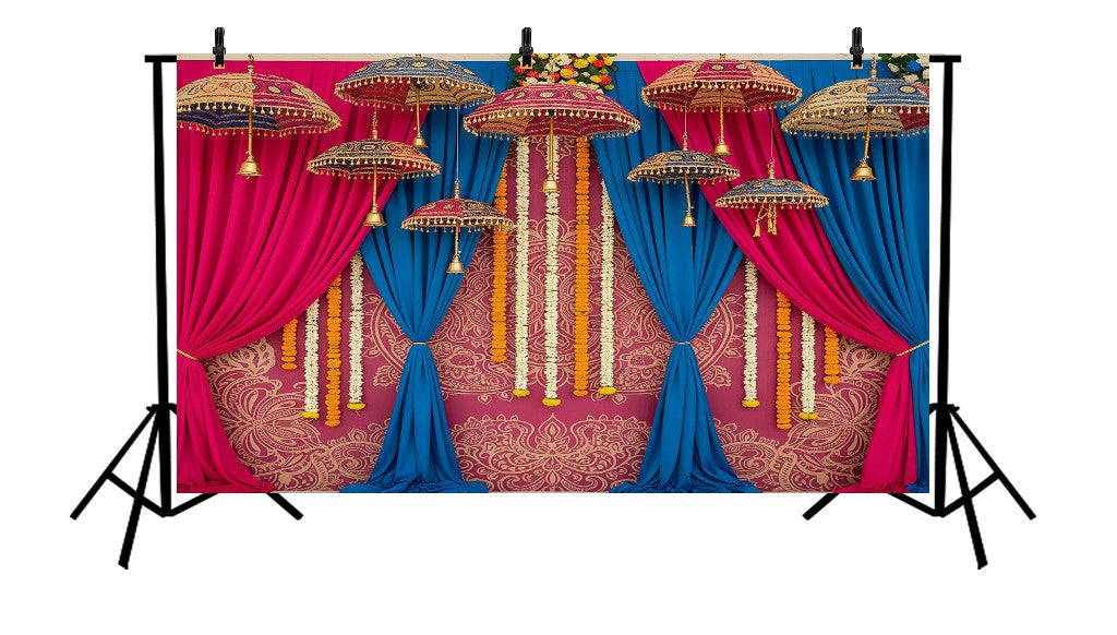 INDIAN WEDDING STAGE - PRINTED BACKDROP