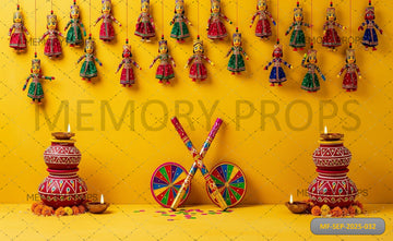 DANDIYA NIGHT - PRINTED BACKDROP