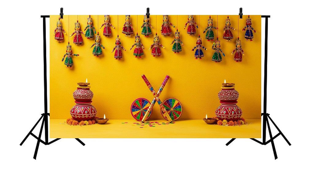 DANDIYA NIGHT - PRINTED BACKDROP