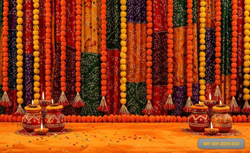 MARIGOLD AND BANDHEJ - PRINTED BACKDROP