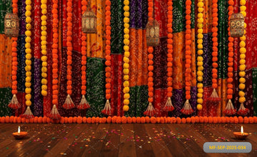 MARIGOLD AND LANTERNS - PRINTED BACKDROP
