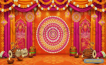 VINTAGE iNDIAN PALACE - PRINTED BACKDROP