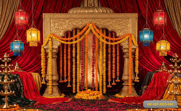 ELEGANT BALLROOM STAIRCASE - PRINTED BACKDROP