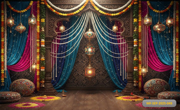 ELEGANT BALLROOM STAIRCASE - PRINTED BACKDROP
