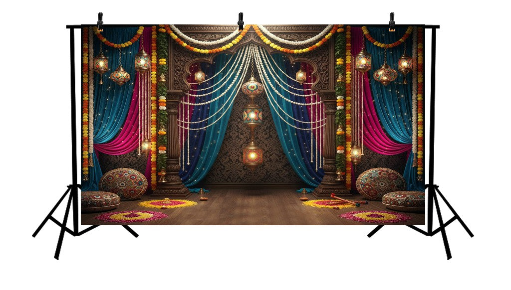 ELEGANT BALLROOM STAIRCASE - PRINTED BACKDROP