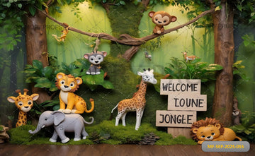 JUNGLE SAFARI ADVENTURE - PRINTED BACKDROP