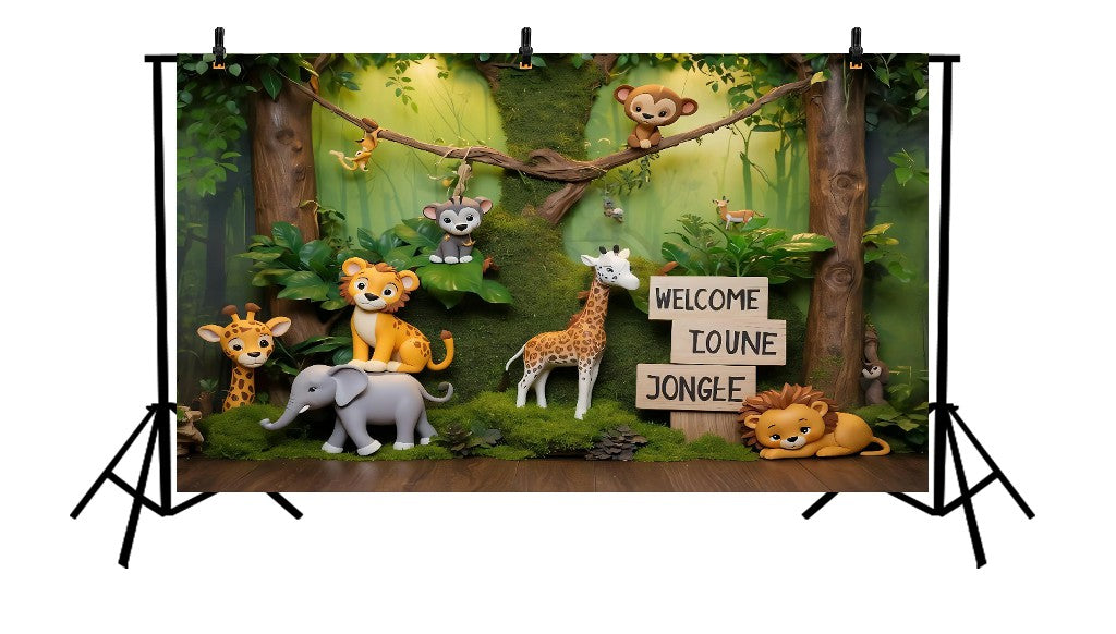 JUNGLE SAFARI ADVENTURE - PRINTED BACKDROP