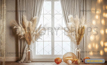 GOLDEN ARCH AND LOTUS GLOW - PRINTED BACKDROP