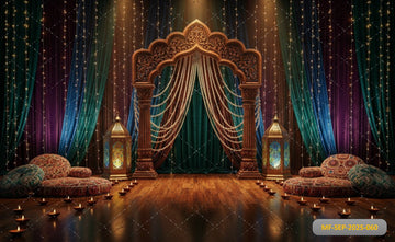 TRADITIONAL INDIAN - PRINTED BACKDROP