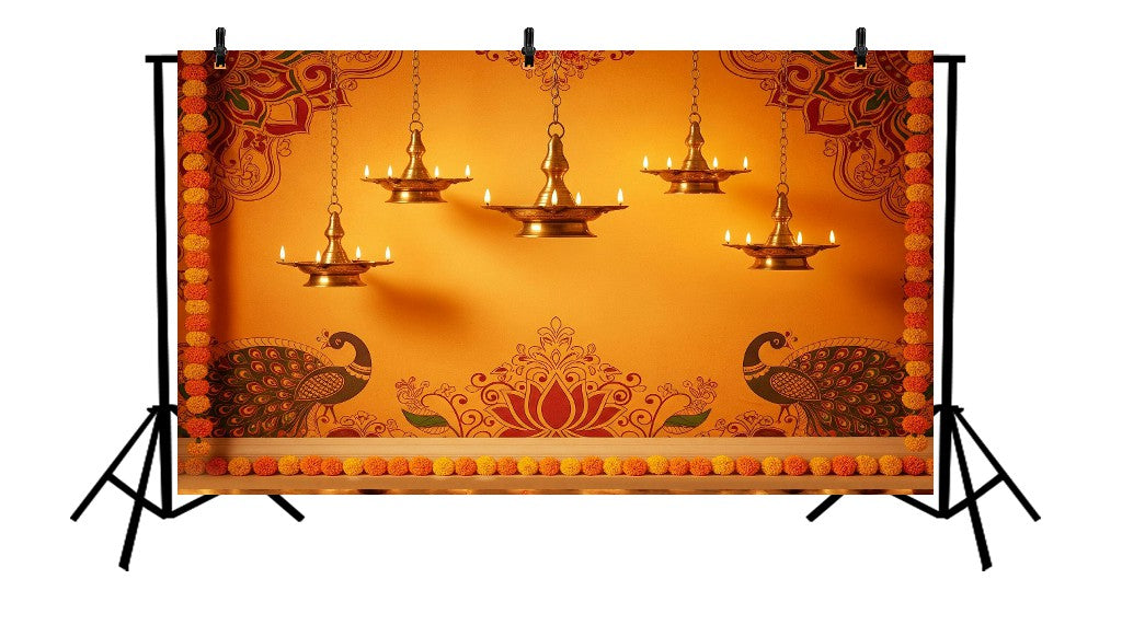 MAJESTIC INDIAN FESTIVE - PRINTED BACKDROP