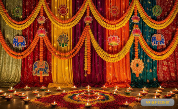 INDIAN CULTURAL DECOR - PRINTED BACKDROP