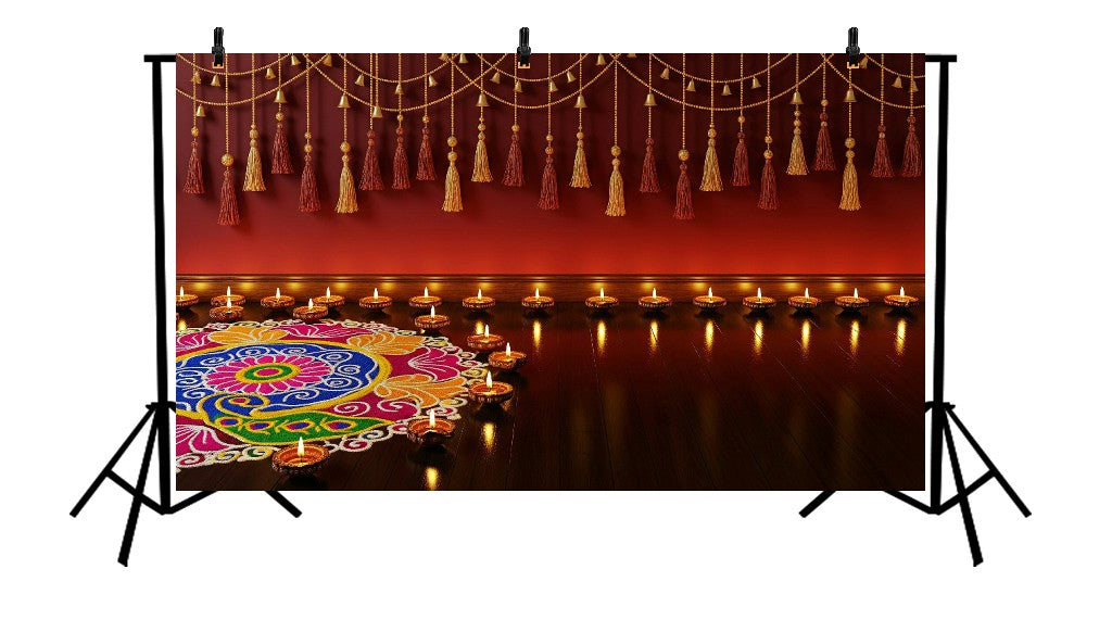 INDIAN DIWALI DECOR - PRINTED BACKDROP