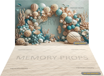 MERMAID PARTY + SAND TEXTURE BACKDROPS