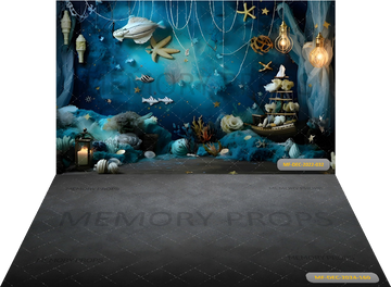 MERMAID THEME + GREY FLOORING BACKDROPS