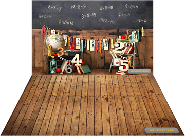 BACK TO SCHOOL + WOODEN FLOORING BACKDROPS