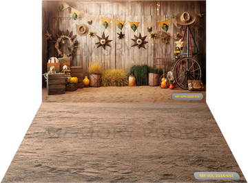TYPES OF HAY AND PUMPKINS + SAND STONE TEXTURE BACKDROPS