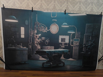 MODERN SURGICAL OPERATION THEATRE SCENE - PRINTED BACKDROP