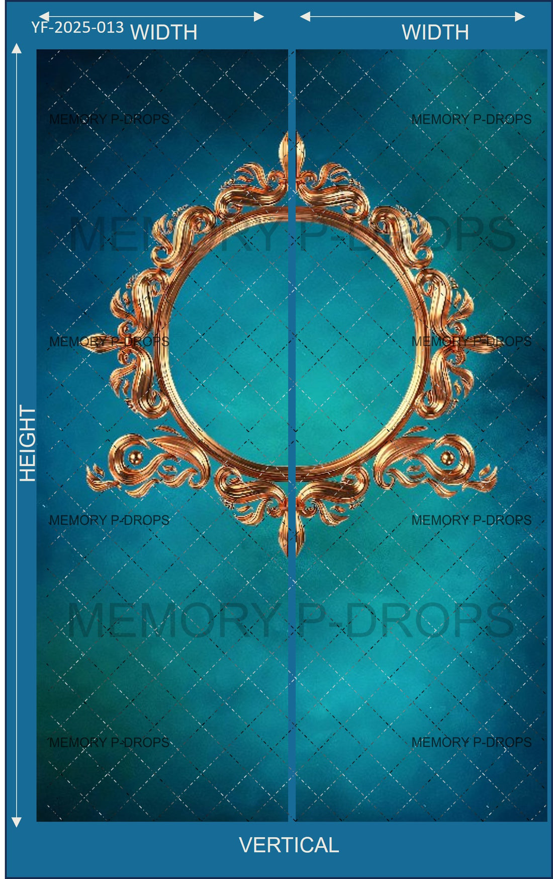 CLASSIC ROYALLL PHOTO FRAME PRINTED BACKDROP