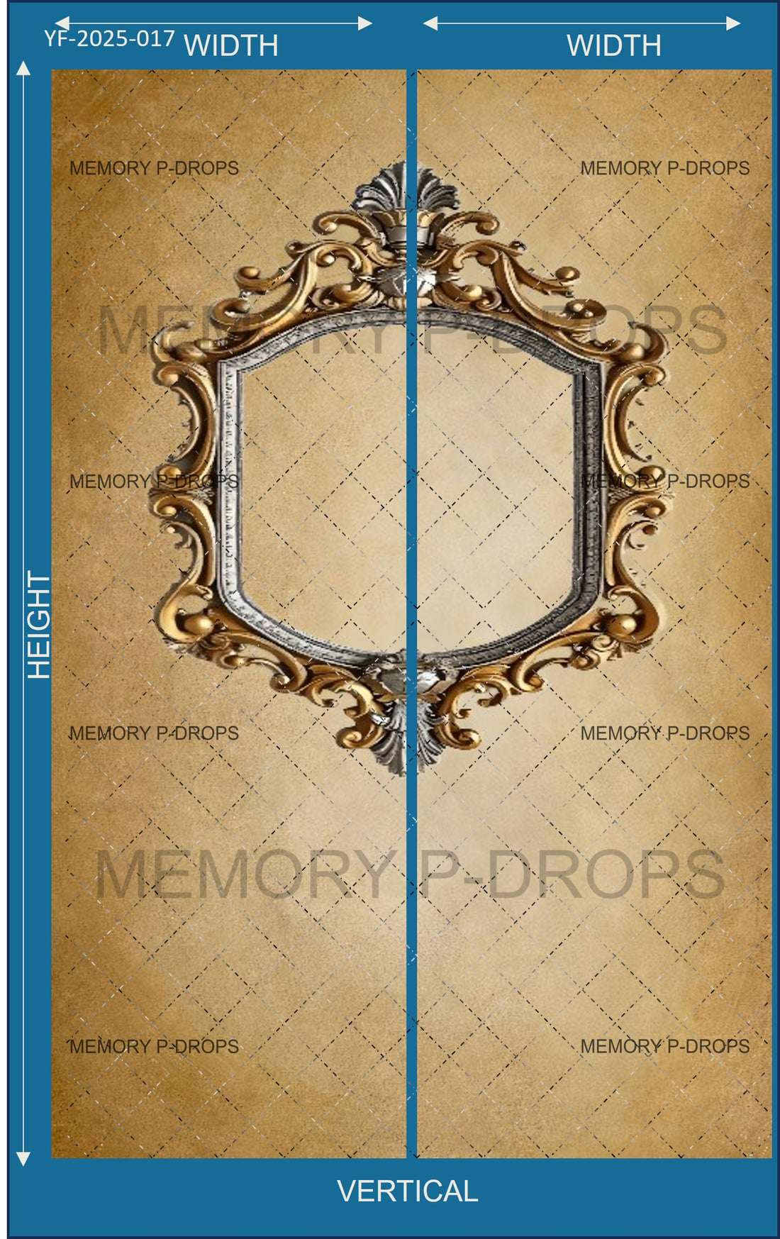 ROYAL THEMEED PHOTO FRAME PRINTED BACKDROP
