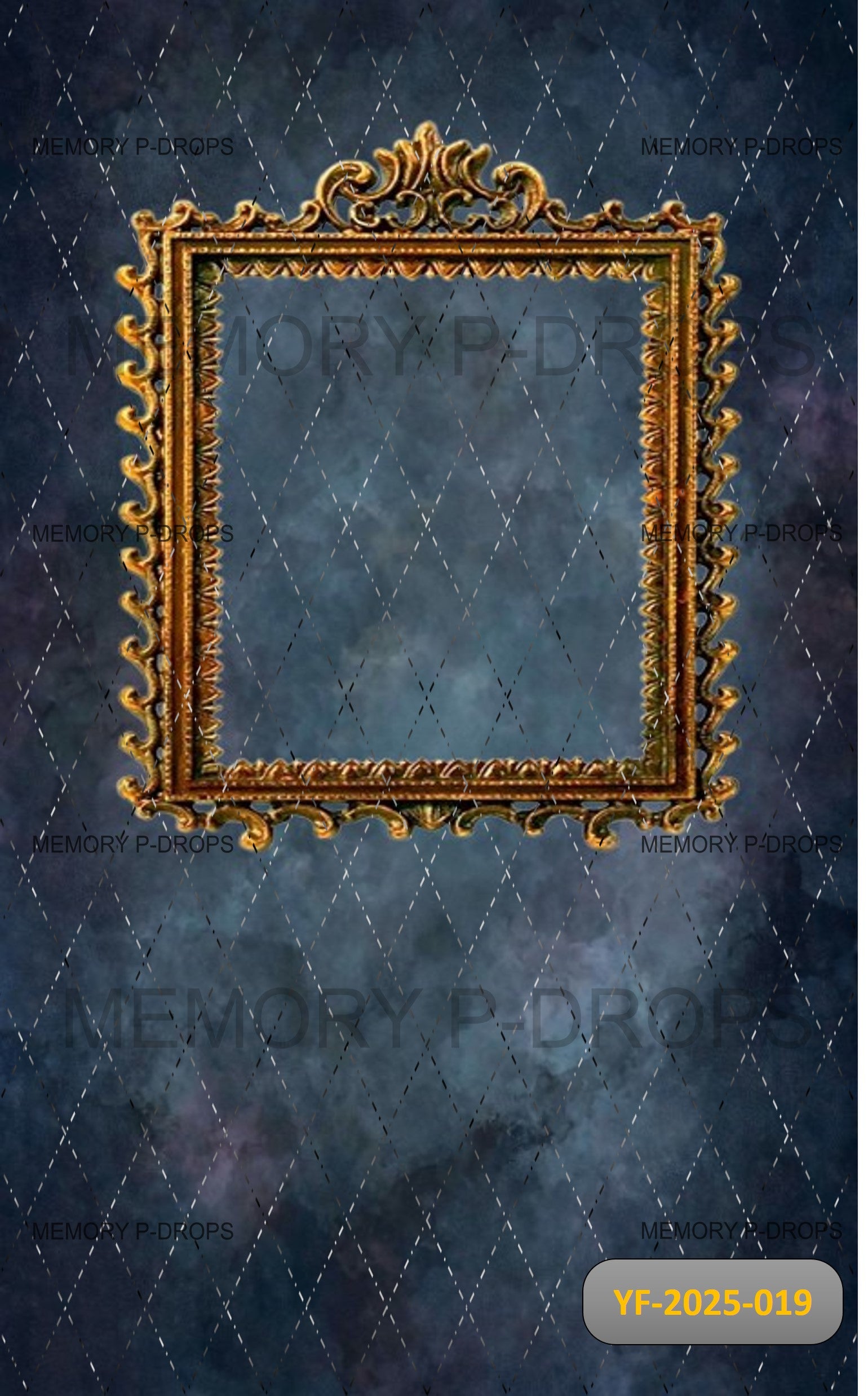 Regal Ornamental Design Photo Frame Printed Backdrop