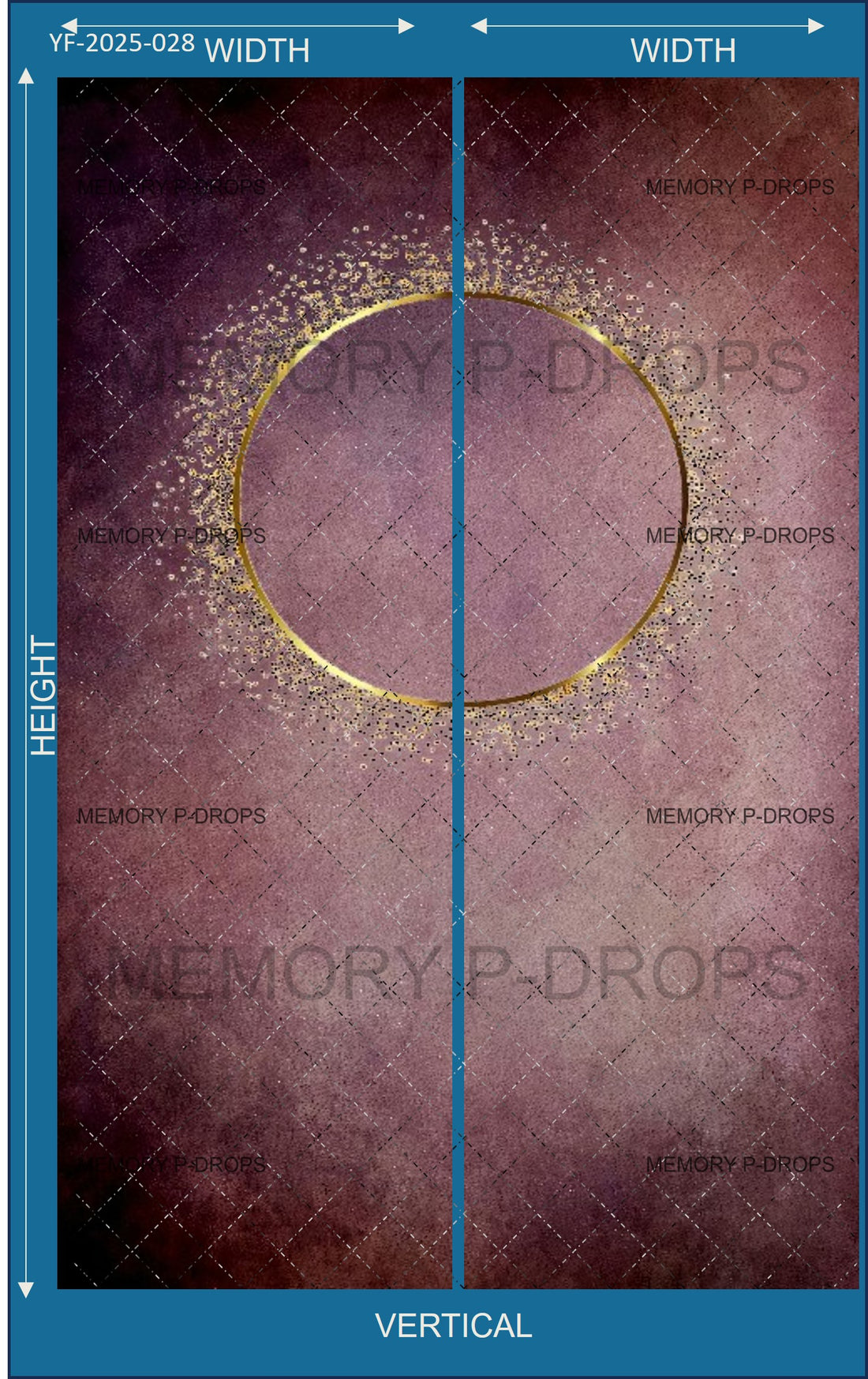 FRENCH STYLE DECORATIVE PHOTO FRAME PRINTED BACKDROP