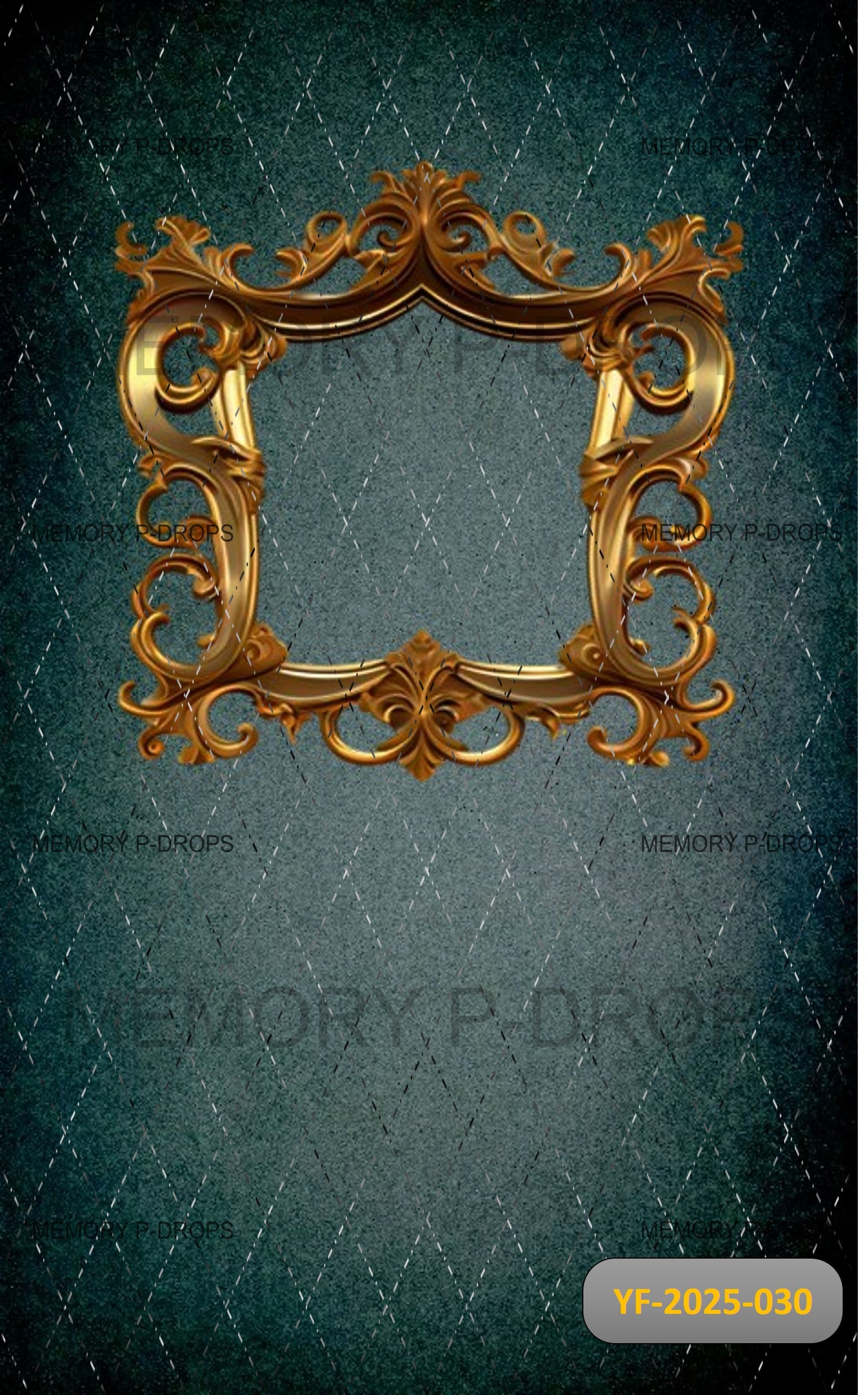 Historical Inspired Photo Frame Printed Backdrop