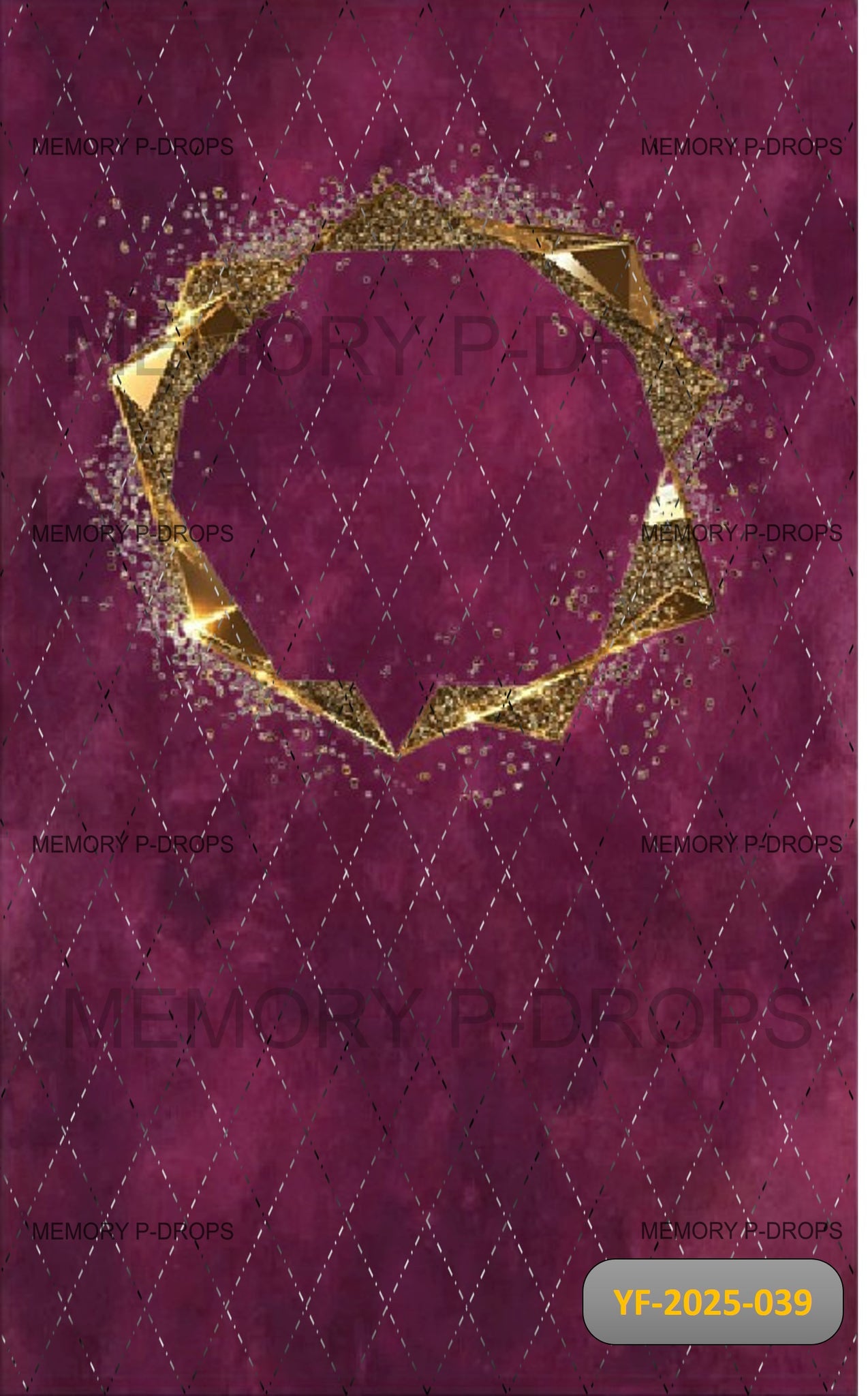 VICTORIAN STYLE ORNATE PHOTO FRAME PRINTED BACKDROP