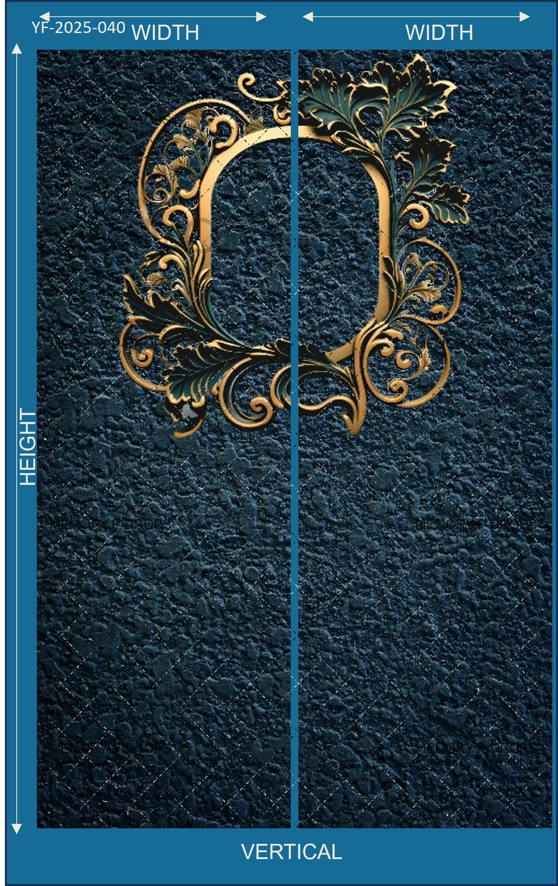 RENAISSANCE INSPIRED PHOTO FRAME PRINTED BACKDROP