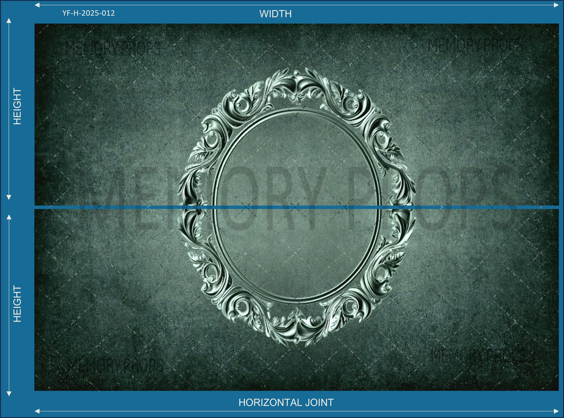 ROYAL SILVER PHOTO FRAME PRINTED BACKDROP