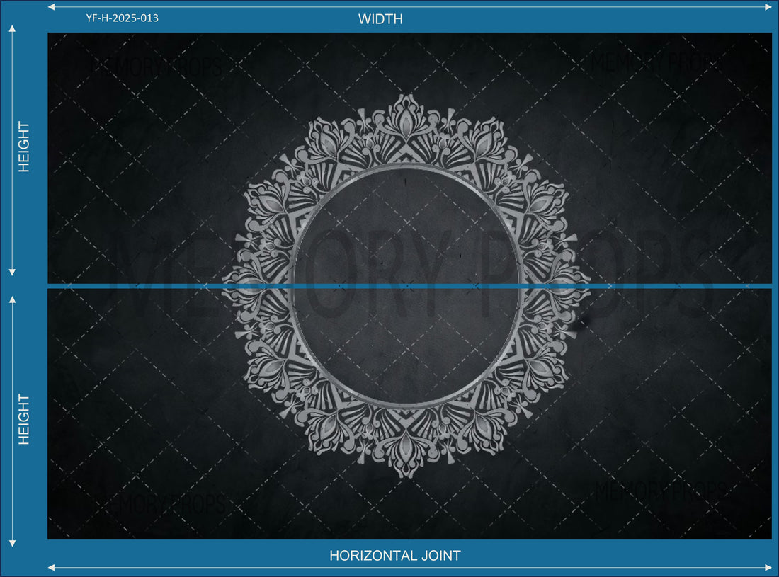 CLASSIC VICTORIAN PHOTO FRAME PRINTED BACKDROP