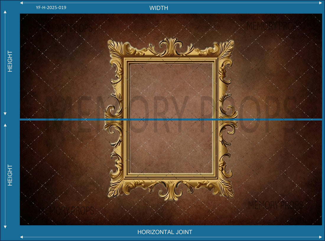 RENAISSANCE STYLE PHOTO FRAME PRINTED BACKDROP