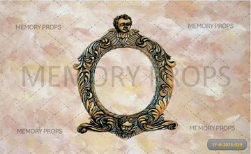 ANTIQUE AESTHETIC PHOTO FRAME PRINTED BACKDROP
