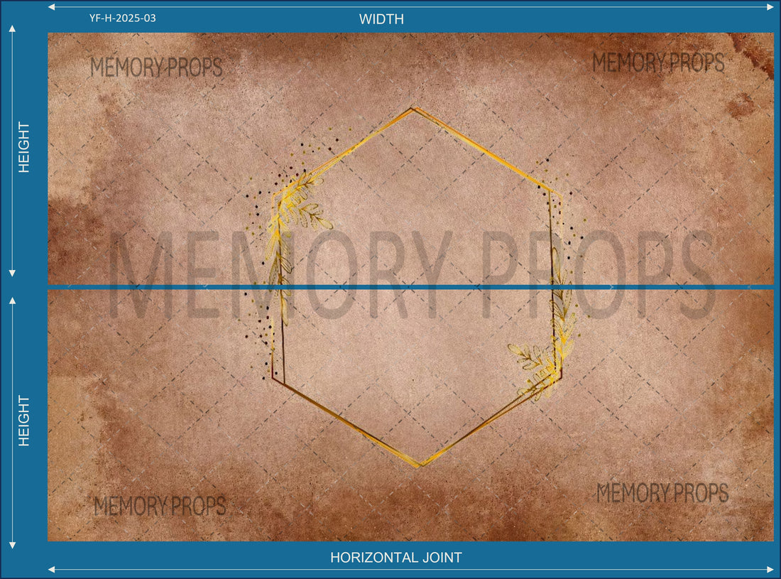 ELEGANT VINTAGE PHOTO FRAME PRINTED BACKDROP