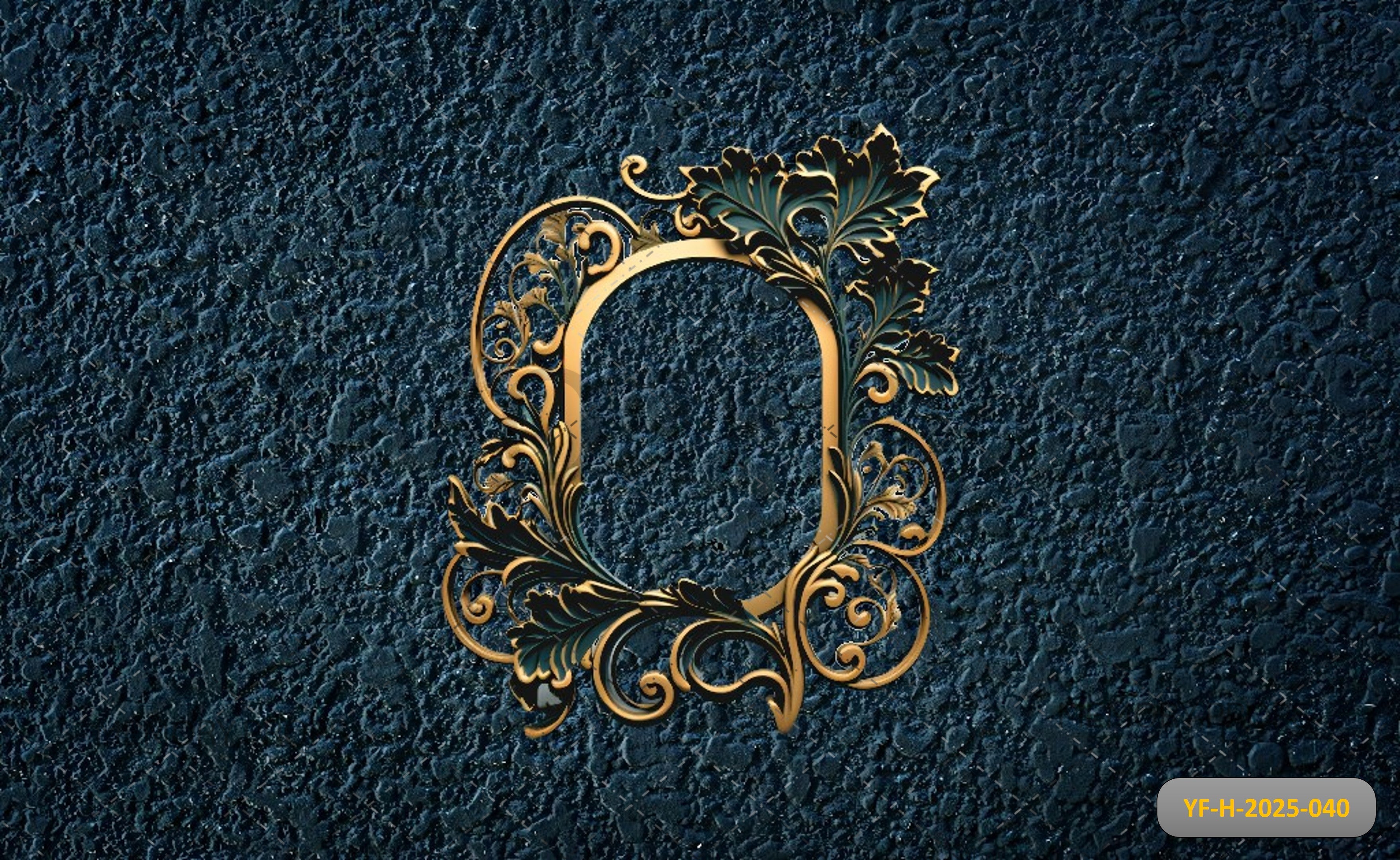 Classic European Ornamental Photo Frame Printed Backdrop