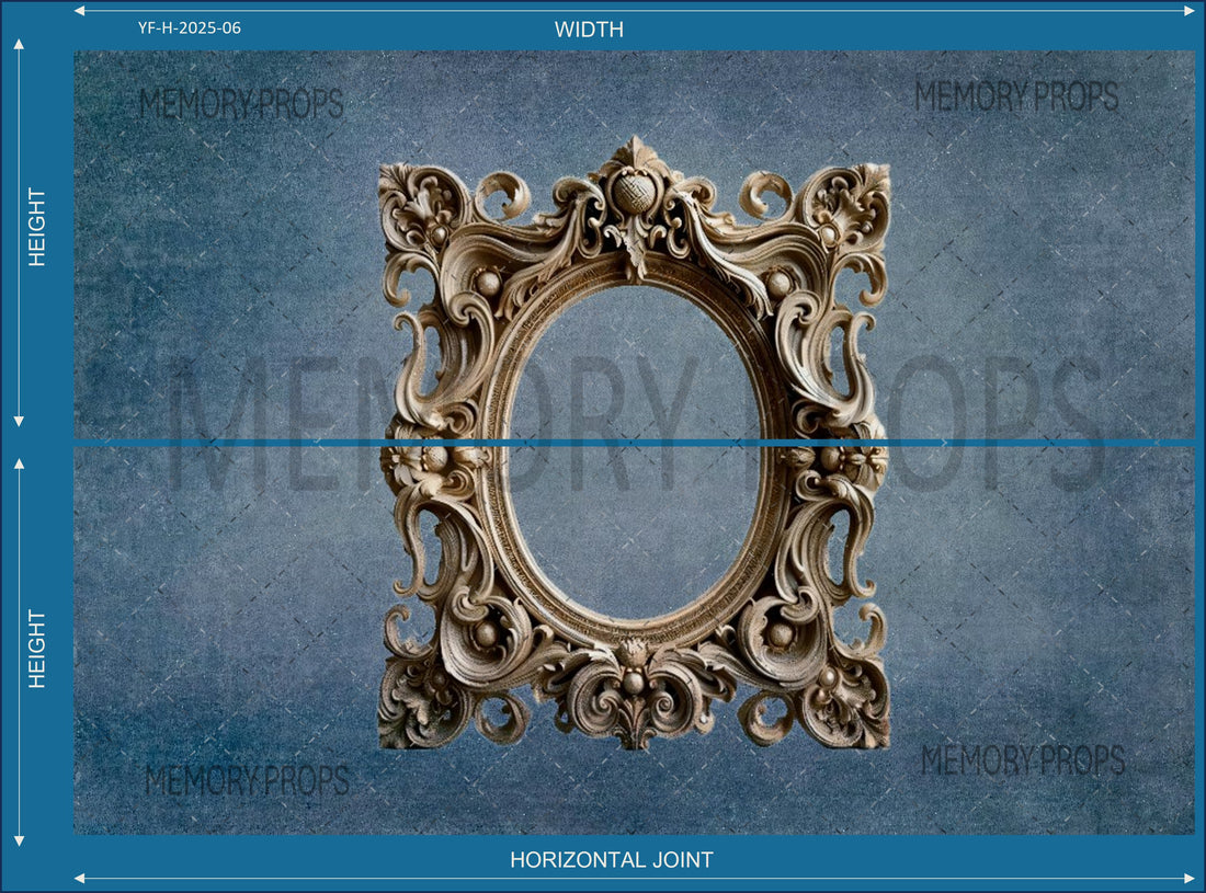 ELEGANT BURGUNDY PHOTO FRAME PRINTED BACKDROP